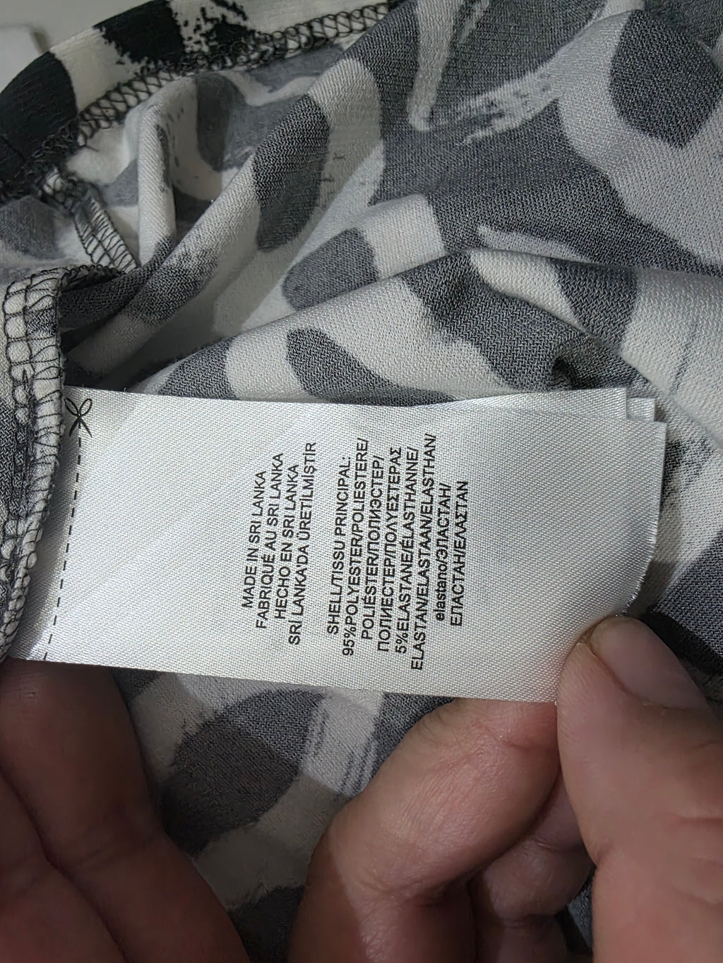 Vestido Ralph Lauren Mujer Talla 8 Color Gris Con Figuras