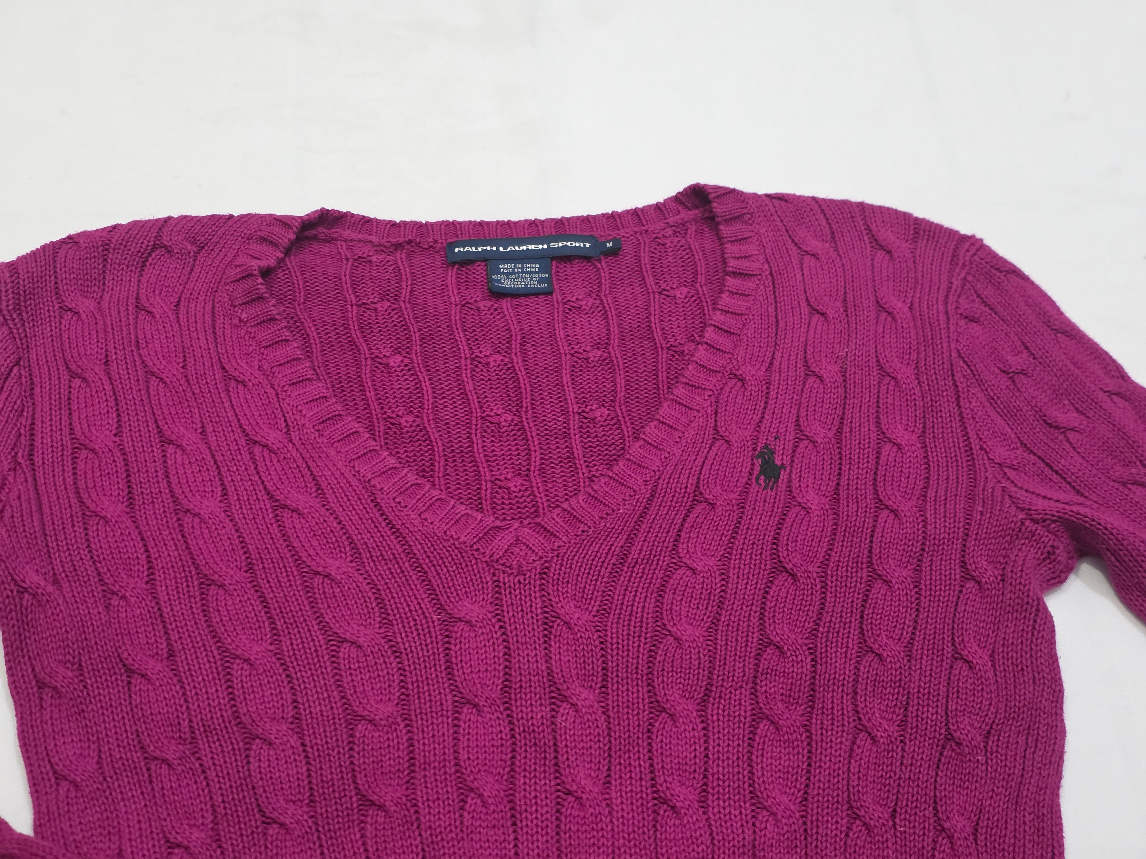 Sueter Ralph Lauren Sport Mujer Talla Mediana Color Violeta