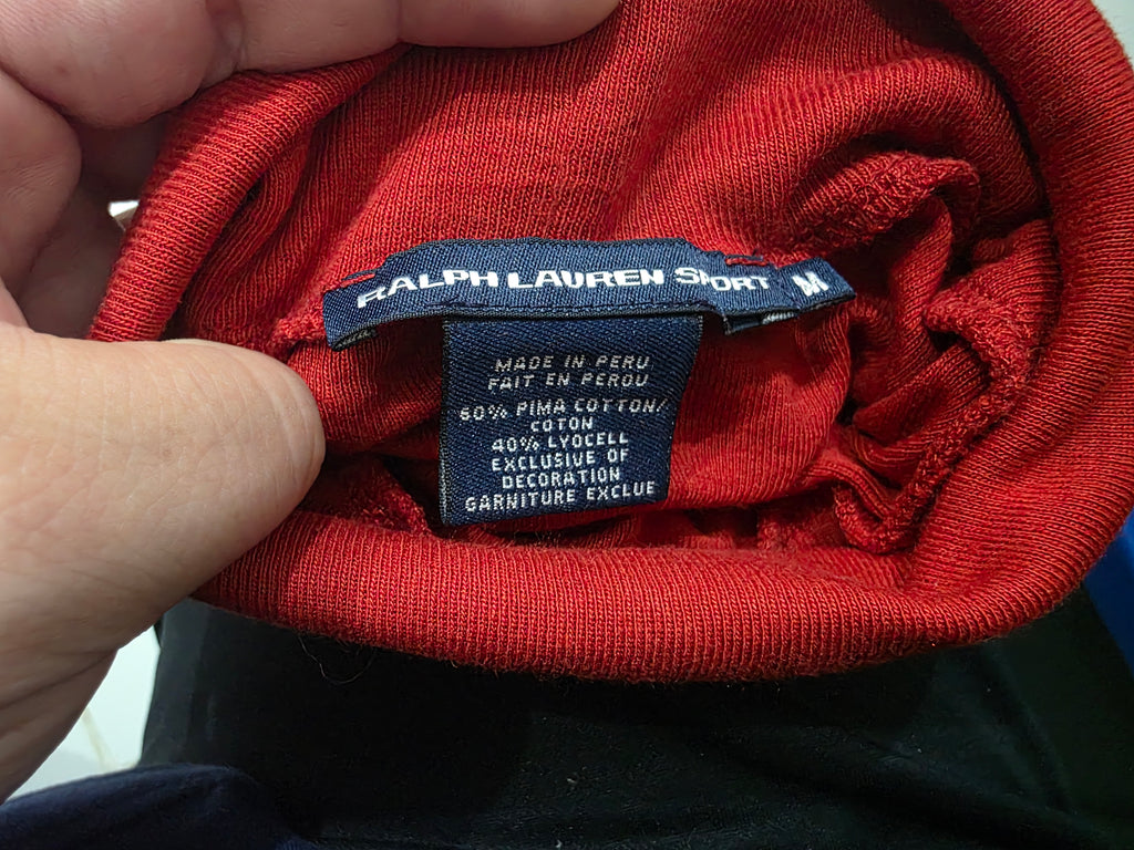 Playera Ralph Lauren Turtle Neck Mujer Mediana Color Rojo