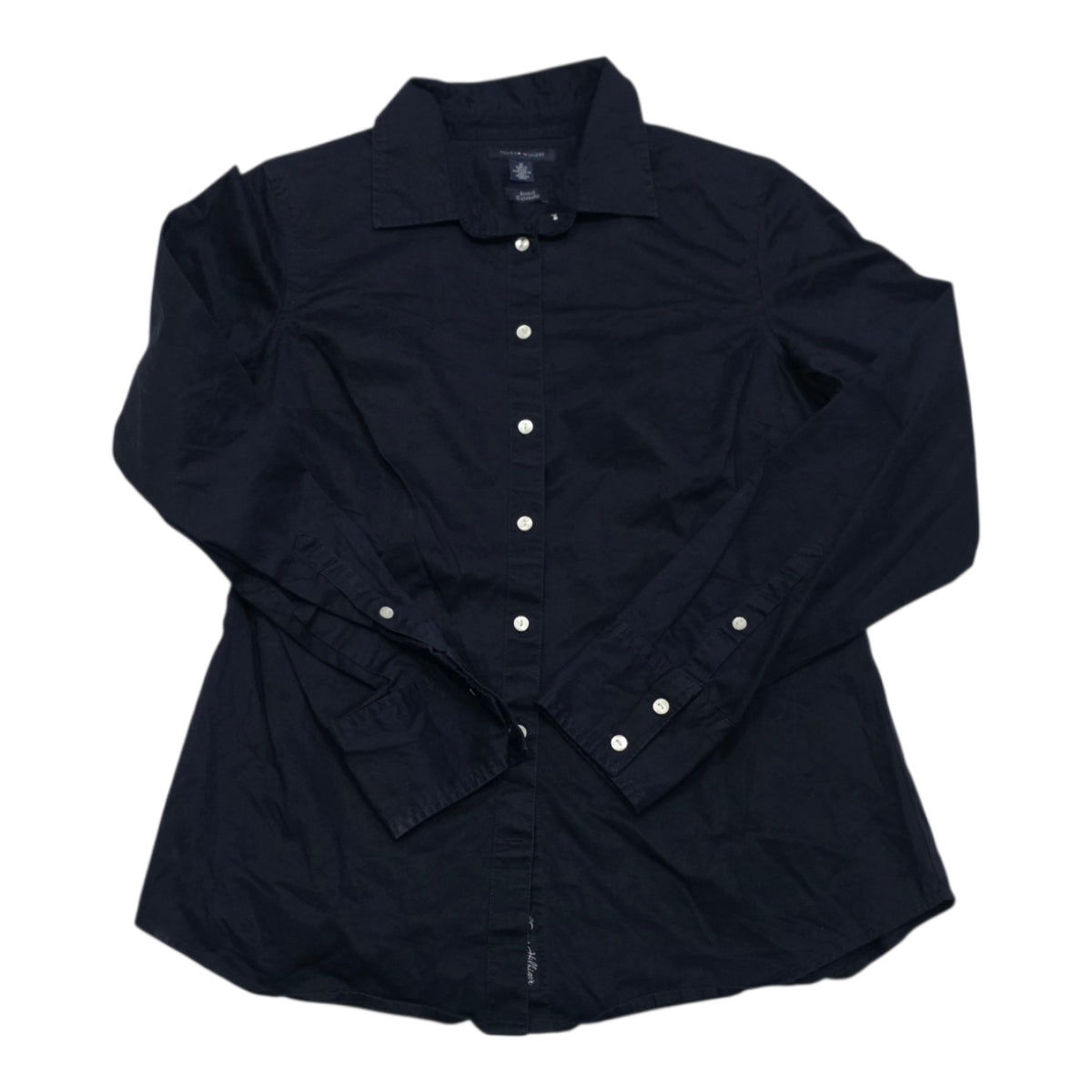 Camisa Tommy Hilfiger Mujer Mediana Azul Marino Stretch