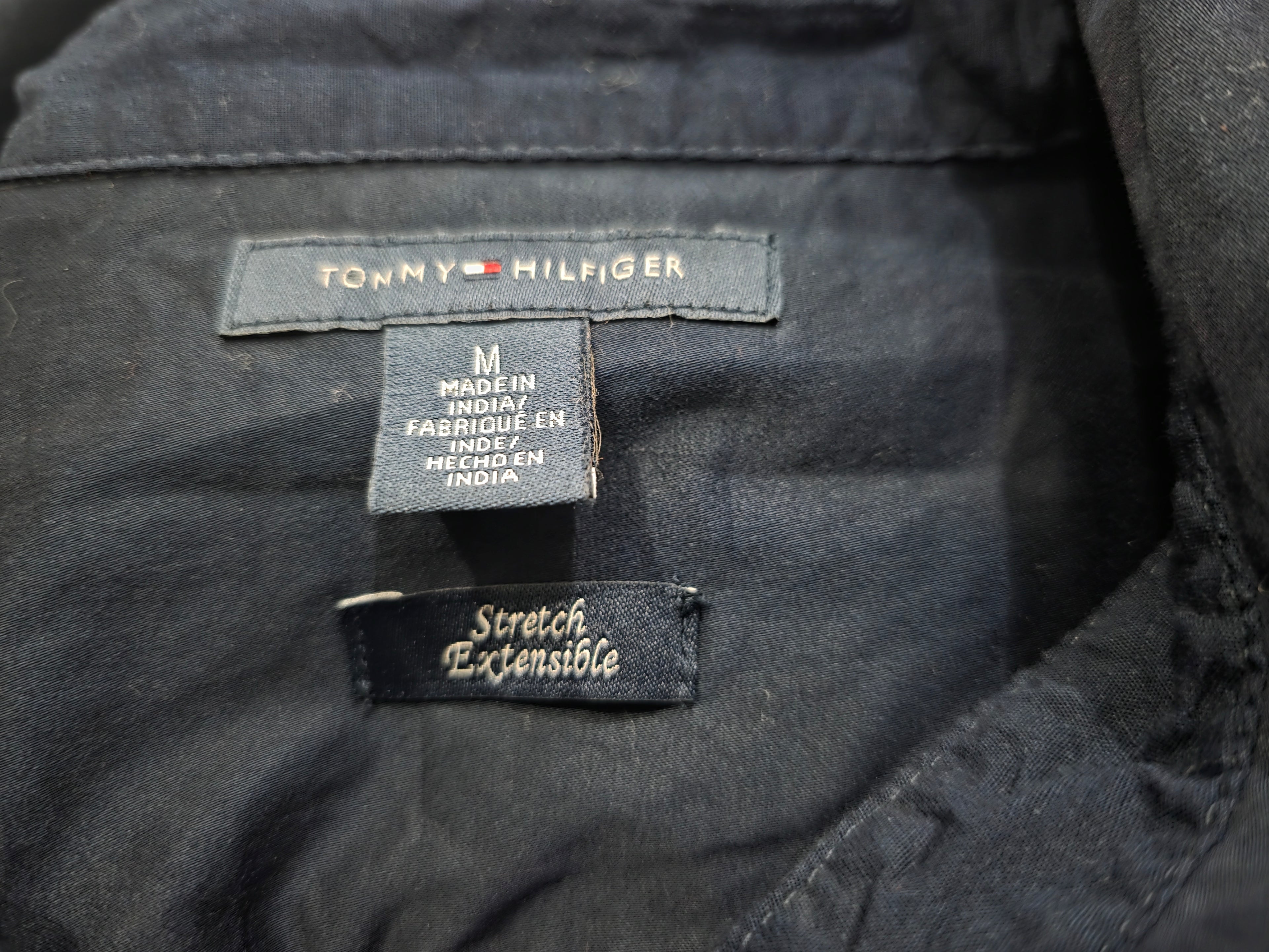 Camisa Tommy Hilfiger Mujer Mediana Azul Marino Stretch