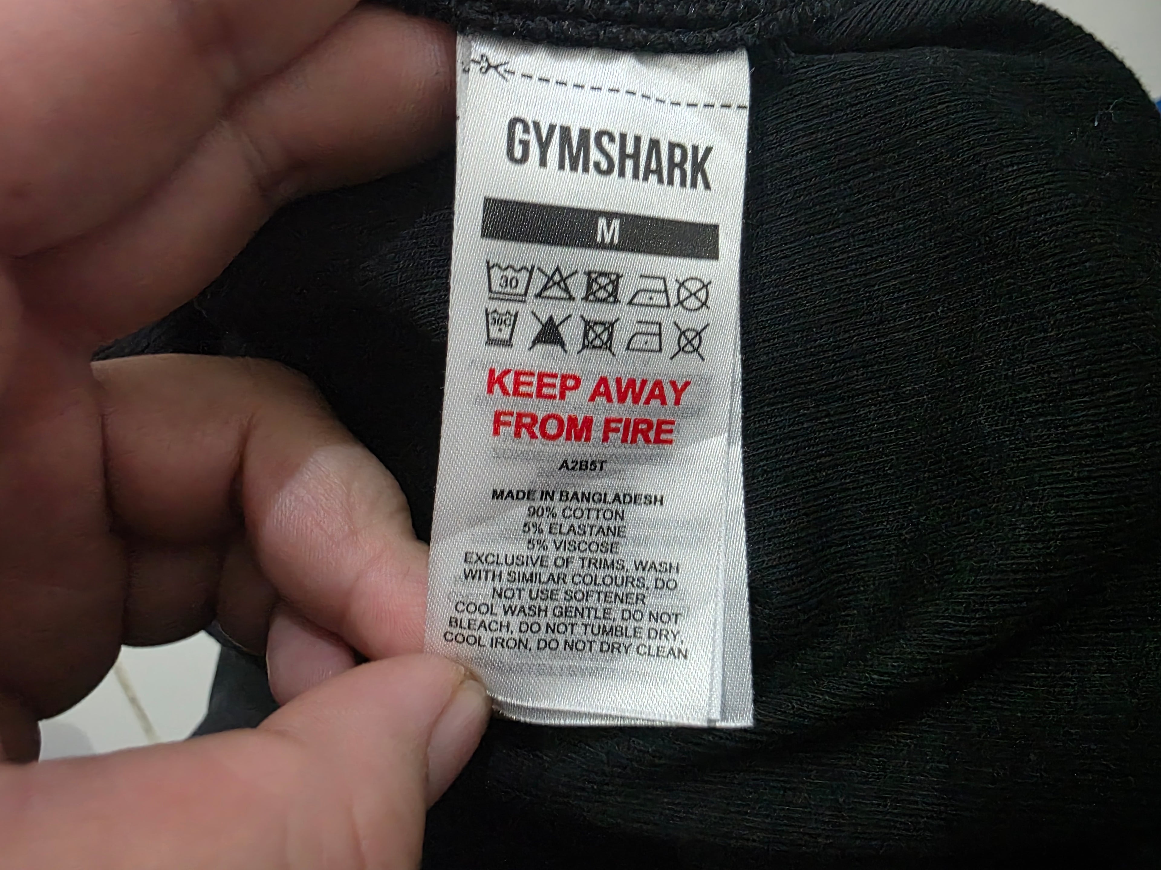 Playera Gymshark Mujer Talla Mediana Color Negro Manga Corta