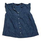 Camisa Tommy Hilfiger Azul Acero Mediana Manga Corta