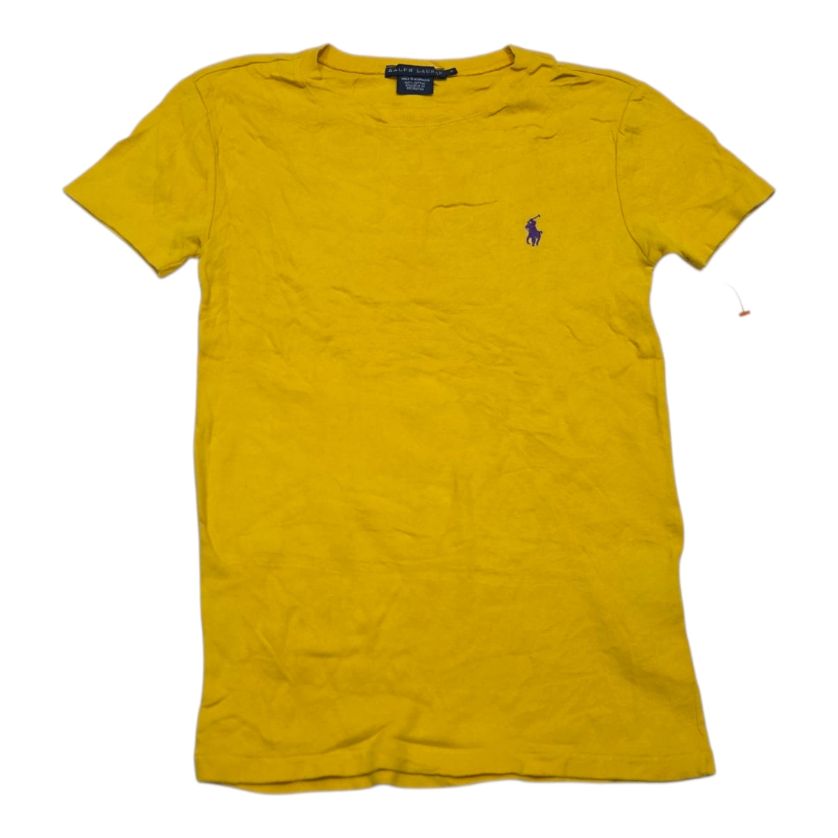 Playera Ralph Lauren Amarilla De Mujer Mediana