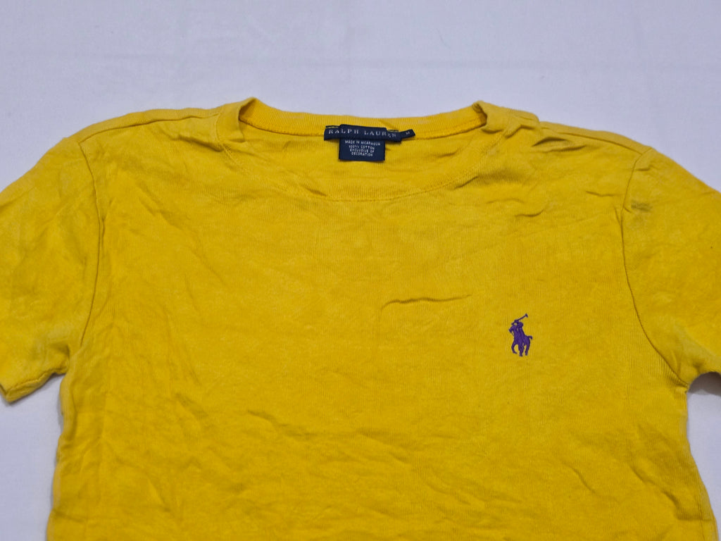 Playera Ralph Lauren Amarilla De Mujer Mediana