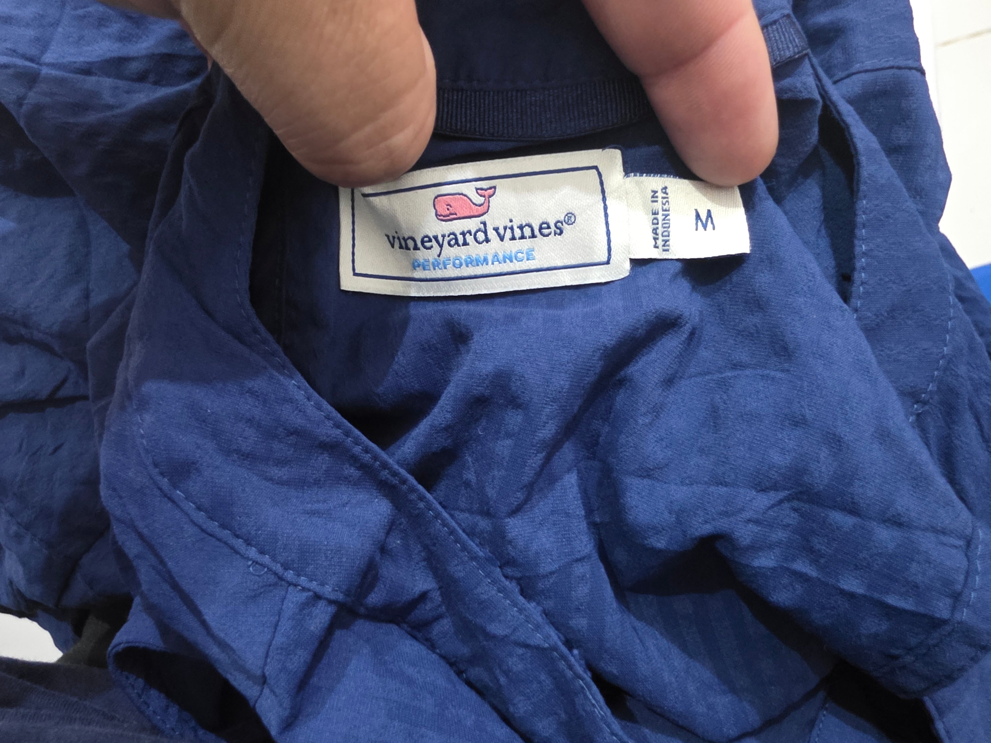 Blusa Vineyard Vines Mujer Mediana Azul Marino Sin Mangas