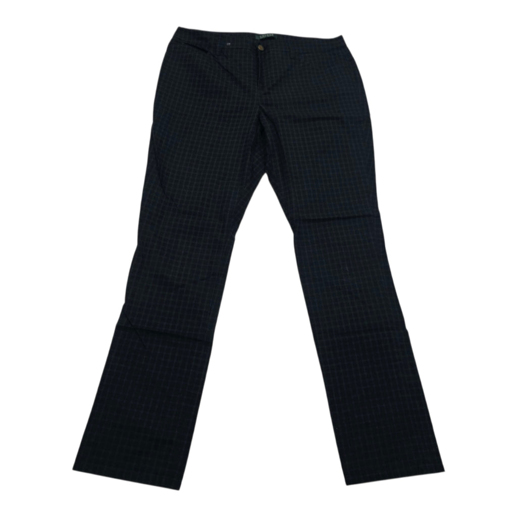Pantalon Mujer Ralph Lauren Talla 12 Cuadriculado Verde/azul