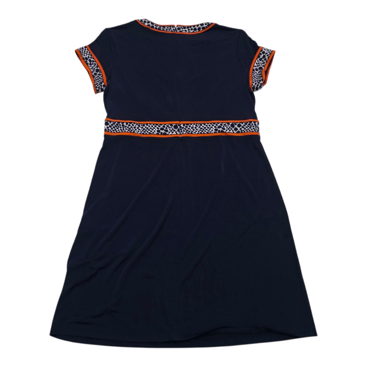 Vestido Michael Kors De Mujer Talla Grande Azul Con Naranja