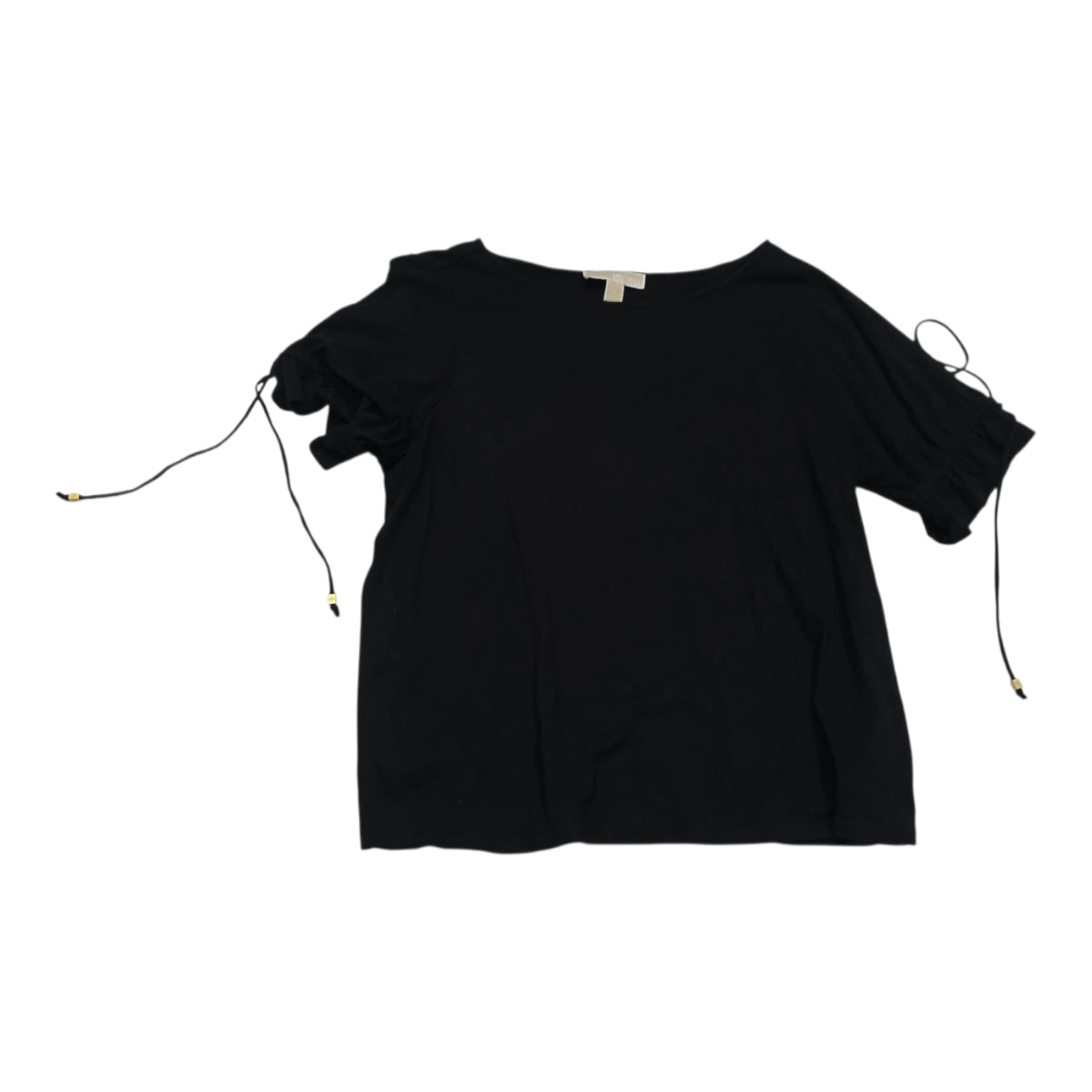 Blusa Michael Kors De Mujer Talla Grande Con Cordones Negra