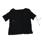 Blusa Michael Kors De Mujer Talla Grande Con Cordones Negra