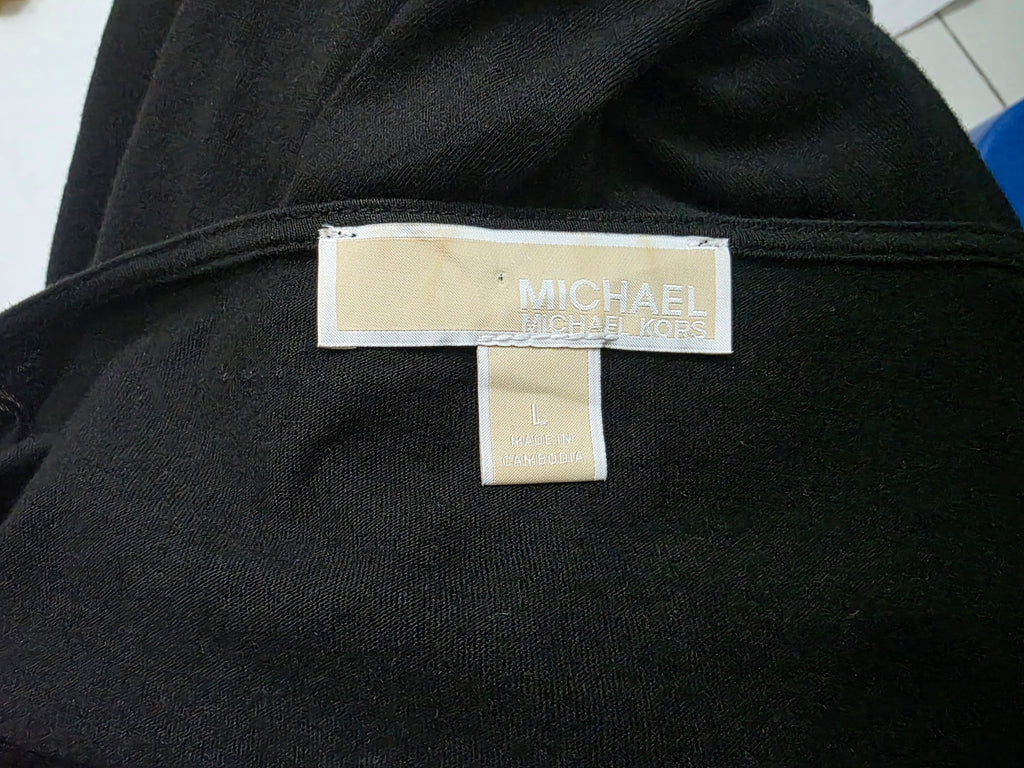 Blusa Michael Kors De Mujer Talla Grande Con Cordones Negra