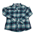 Camisa Columbia De Mujer Talla Grande Azul A Cuadros