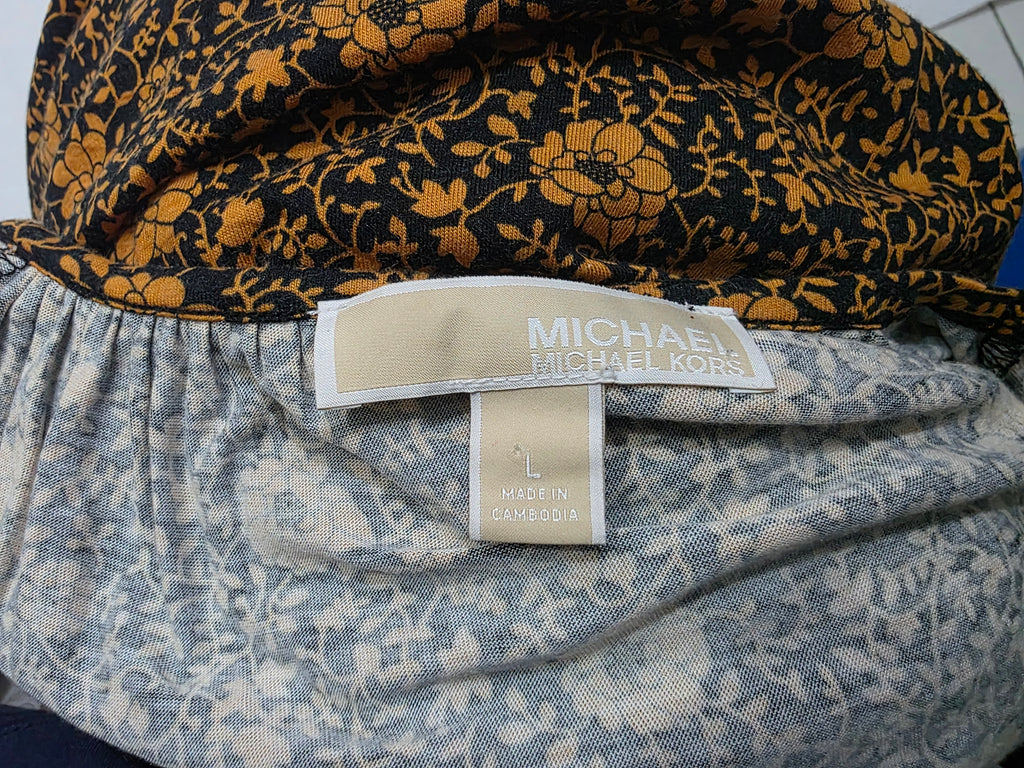 Blusa Michael Kors Amplia Floreada De Mujer Talla Grande