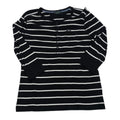 Playera Ralph Lauren De Mujer Talla Grande Manga 3/4 Negra
