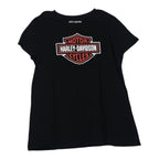 Playera Harley Davidson De Mujer Talla Grande Negra