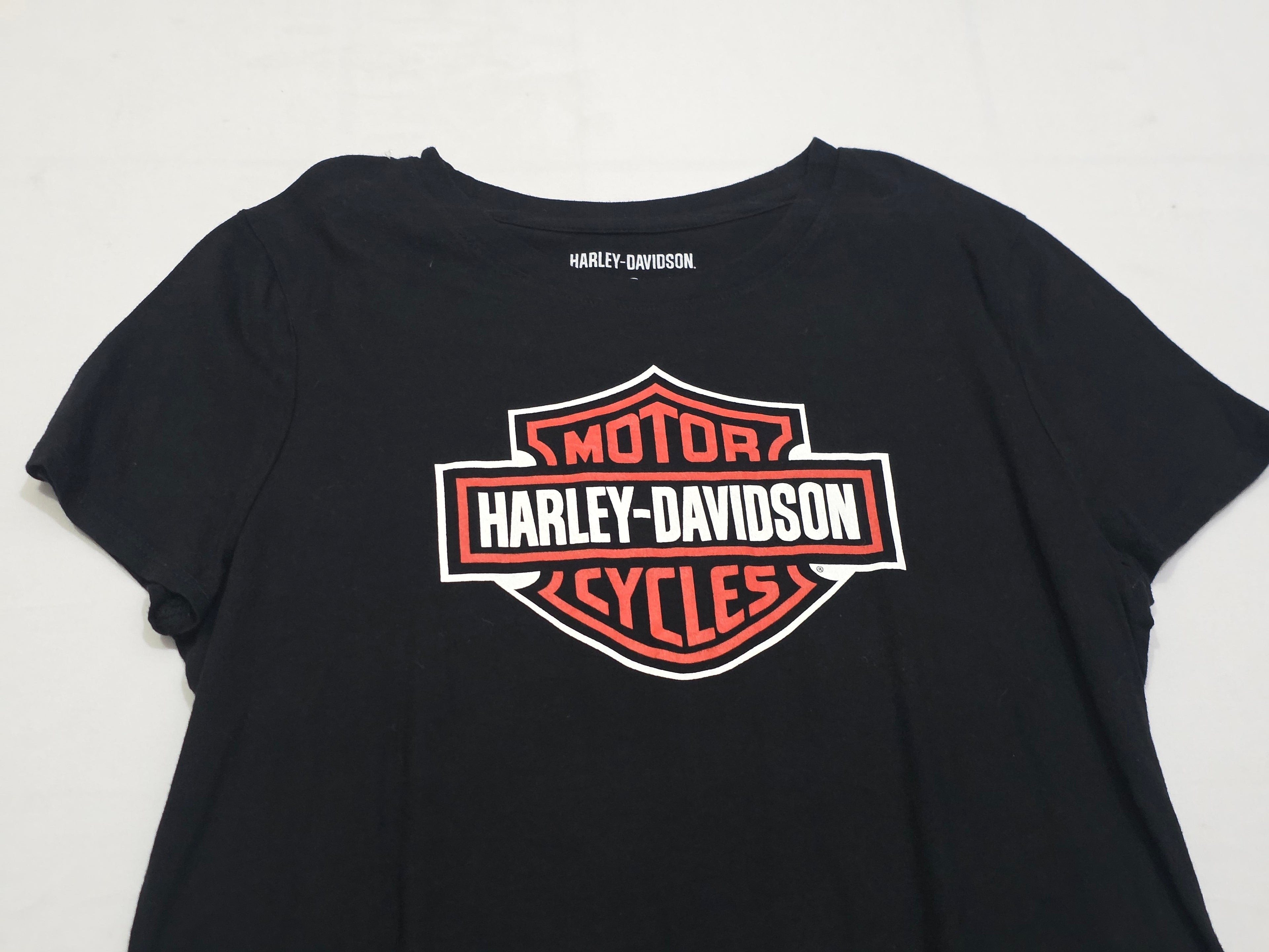 Playera Harley Davidson De Mujer Talla Grande Negra