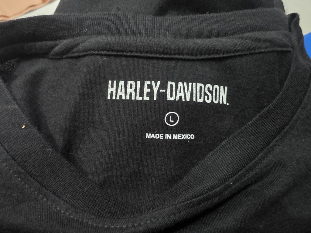 Playera Harley Davidson De Mujer Talla Grande Negra