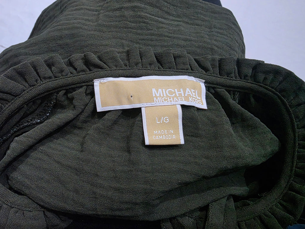Blusa Michael Kors De Mujer Talla Grande Verde Ligera