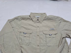 Camisa Columbia Pfg Color Cafe De Mujer Talla Grande