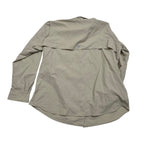 Camisa Columbia Pfg Color Cafe De Mujer Talla Grande