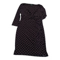 Vestido Ralph Lauren Mujer Talla 14 Azul Rojo Con Figuras
