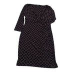 Vestido Ralph Lauren Mujer Talla 14 Azul Rojo Con Figuras
