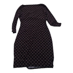 Vestido Ralph Lauren Mujer Talla 14 Azul Rojo Con Figuras