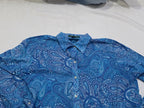 Camisa Ralph Lauren De Mujer Talla Grande Azul Con Figuras