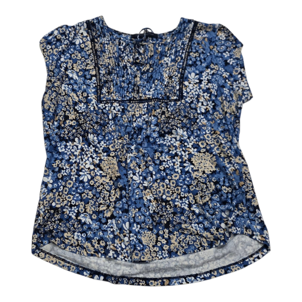 Blusa Tommy Hilfiger De Mujer Talla Grande Azul Floreada