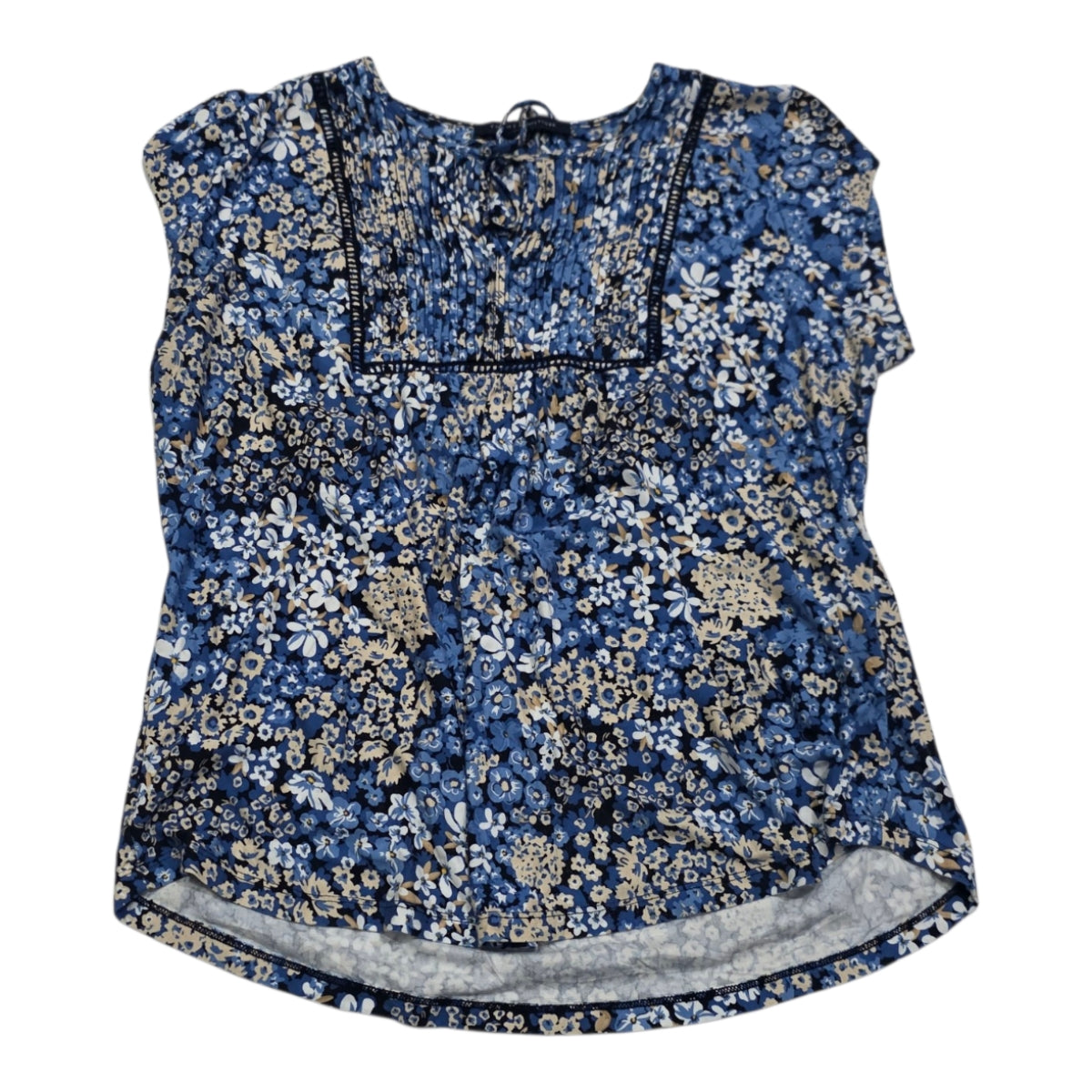 Blusa Tommy Hilfiger De Mujer Talla Grande Azul Floreada