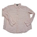 Camisa Ralph Lauren De Mujer Talla Grande Roda Claro De Lino