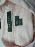Camisa Ralph Lauren De Mujer Talla Grande Roda Claro De Lino