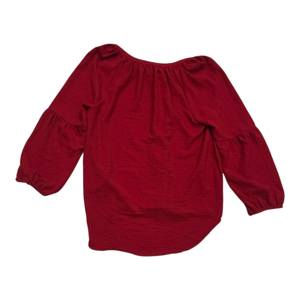 Blusa Campesina Ligera Tommy Hilfiger Mujer Grande Rojo