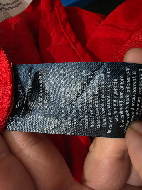 Blusa Campesina Ligera Tommy Hilfiger Mujer Grande Rojo