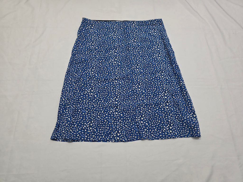 Falda Tommy Hilfiger De Mujer Talla 18 Azul Con Figuras