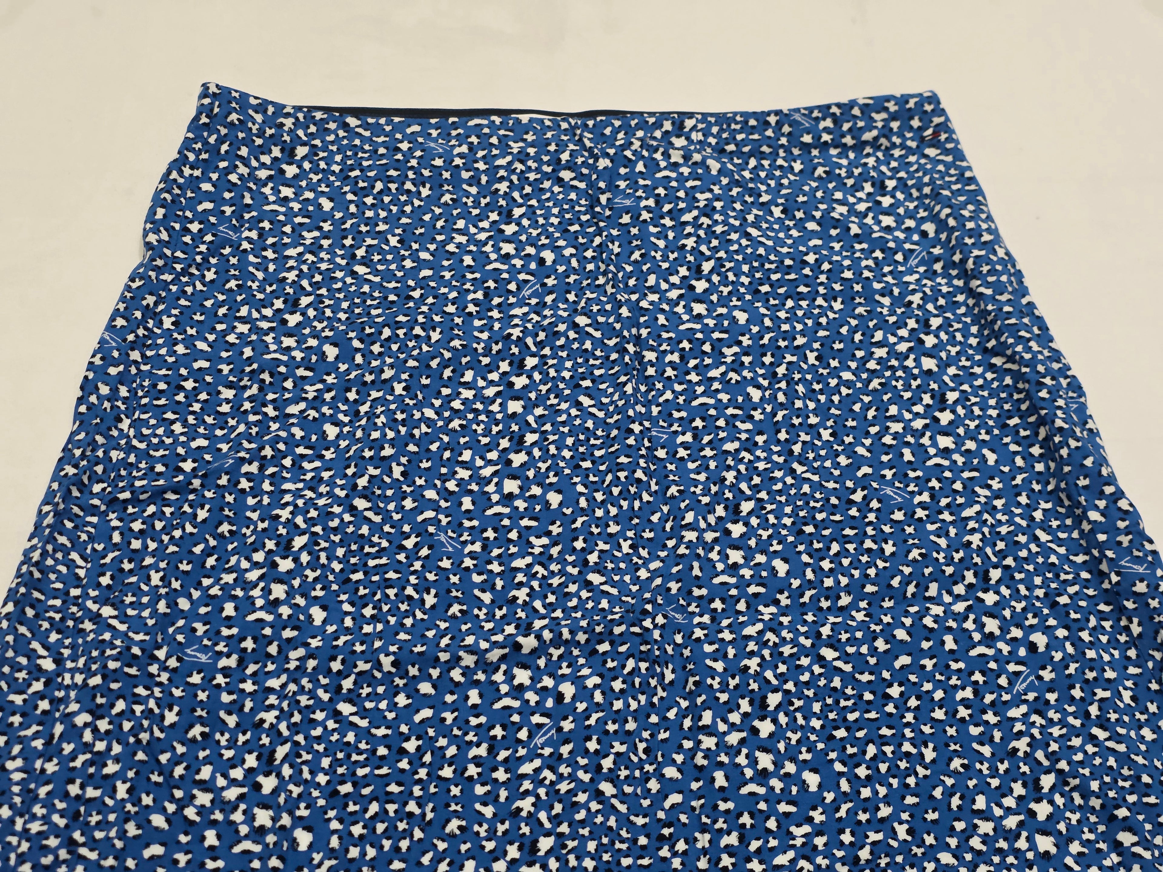 Falda Tommy Hilfiger De Mujer Talla 18 Azul Con Figuras