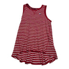 Playera Tommy Hilfiger Sport Mujer Extra Grande Roja Rayada