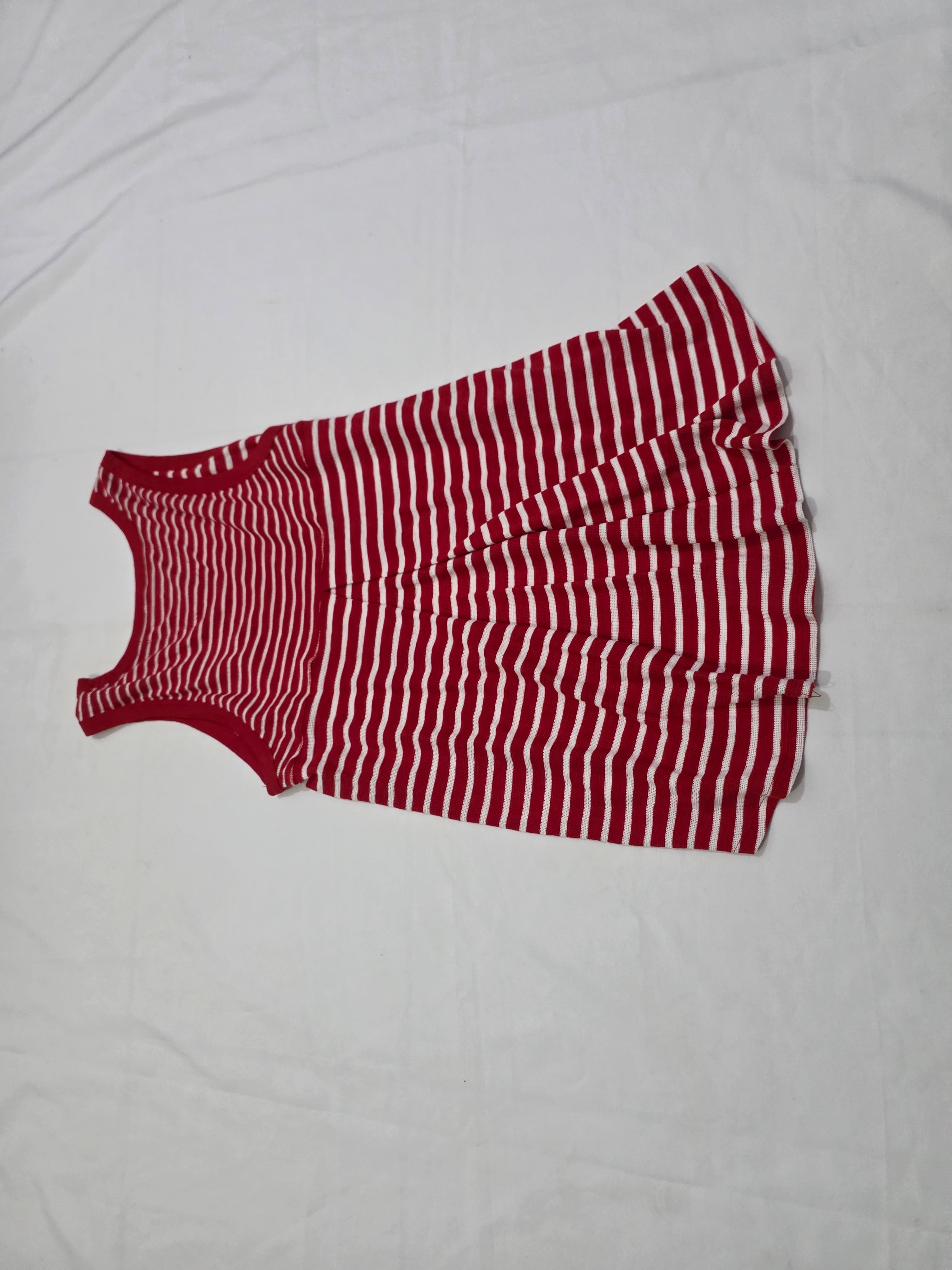 Playera Tommy Hilfiger Sport Mujer Extra Grande Roja Rayada