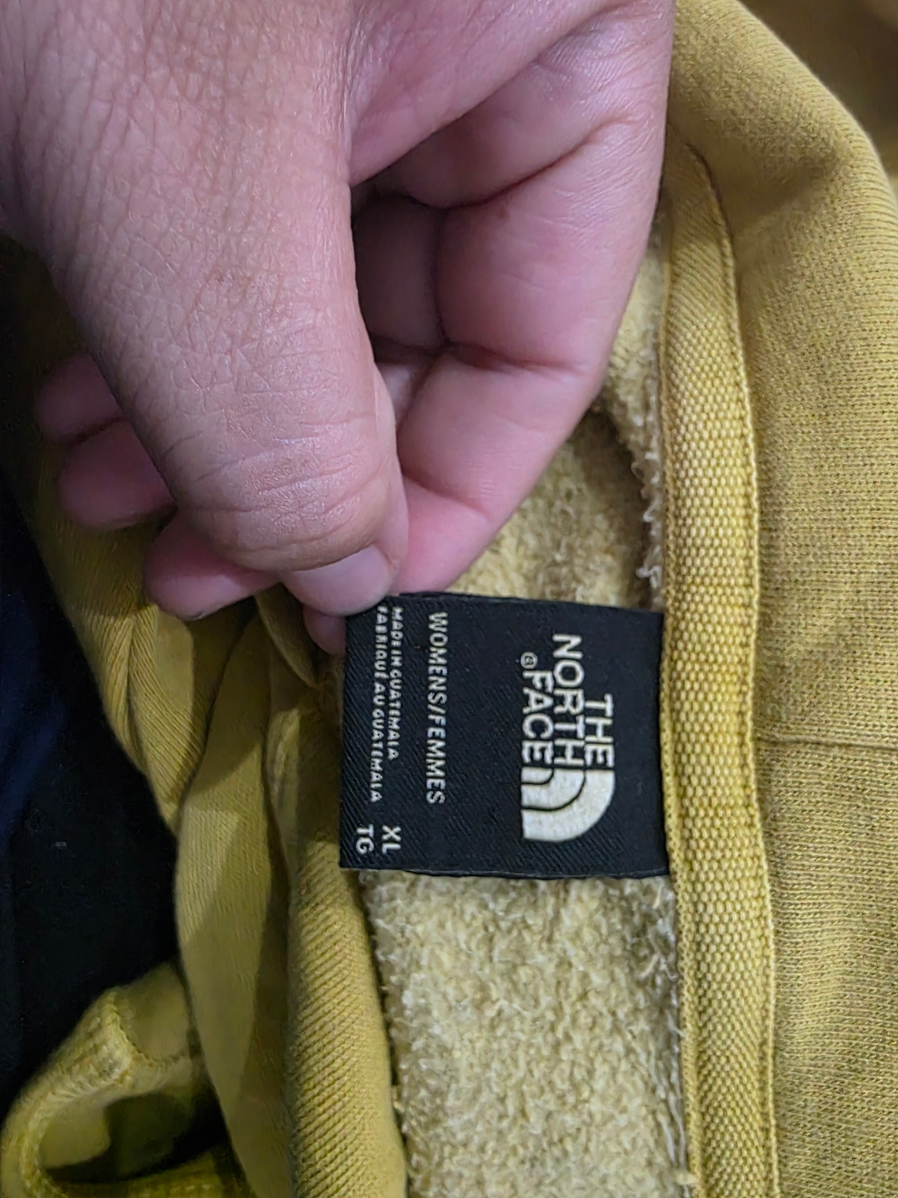 Sudadera The North Face Extra Grande Color Mostaza De Mujer