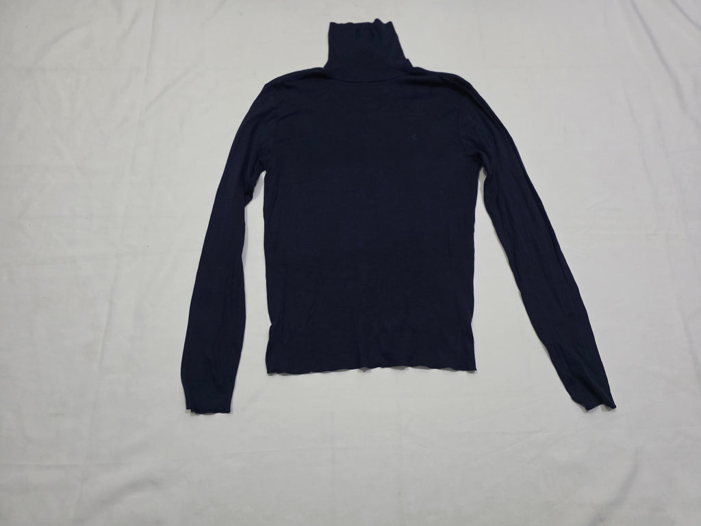 Playera Turtleneck Azul Ralph Lauren Sport Mujer Extragrande