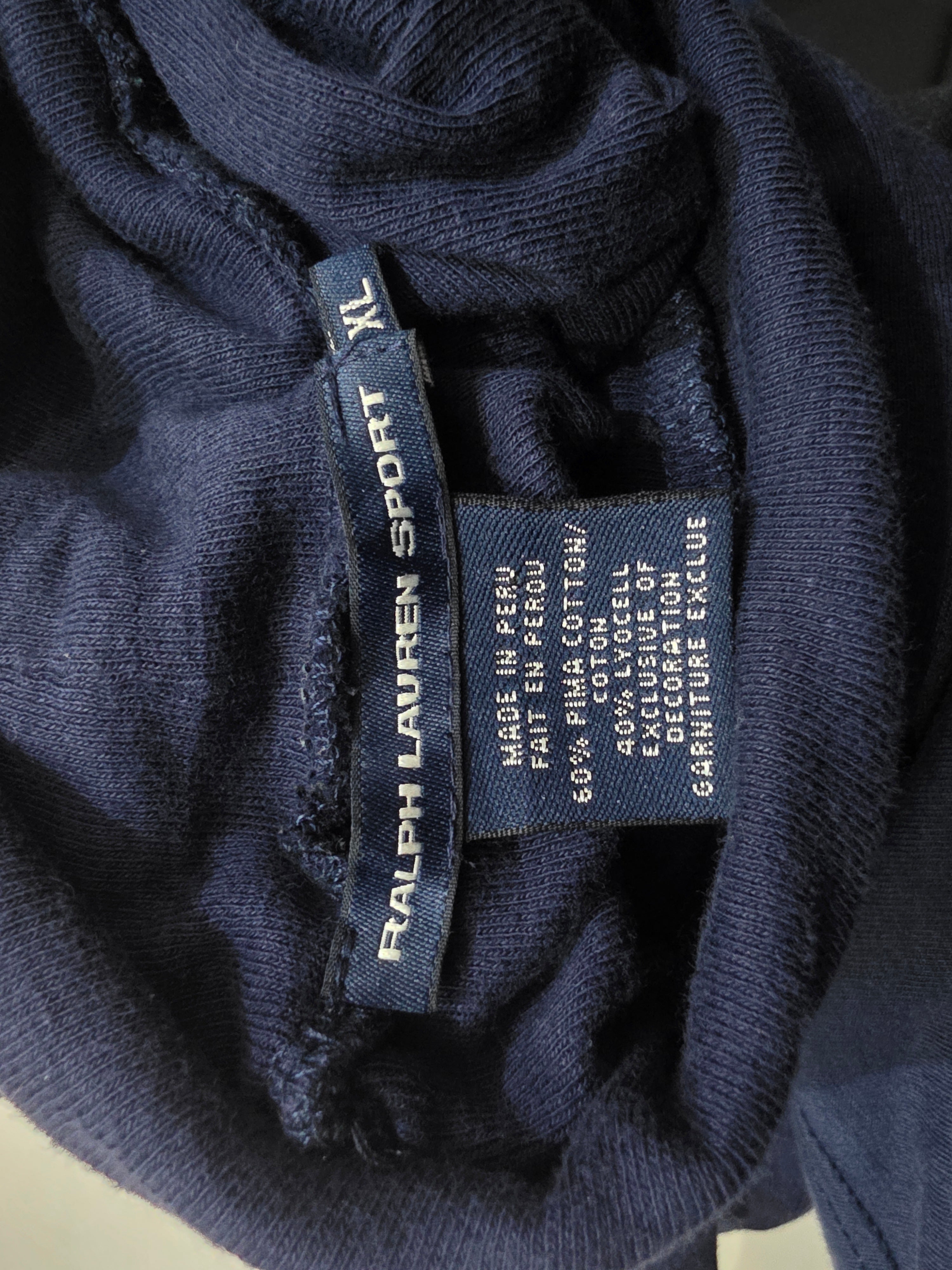 Playera Turtleneck Azul Ralph Lauren Sport Mujer Extragrande