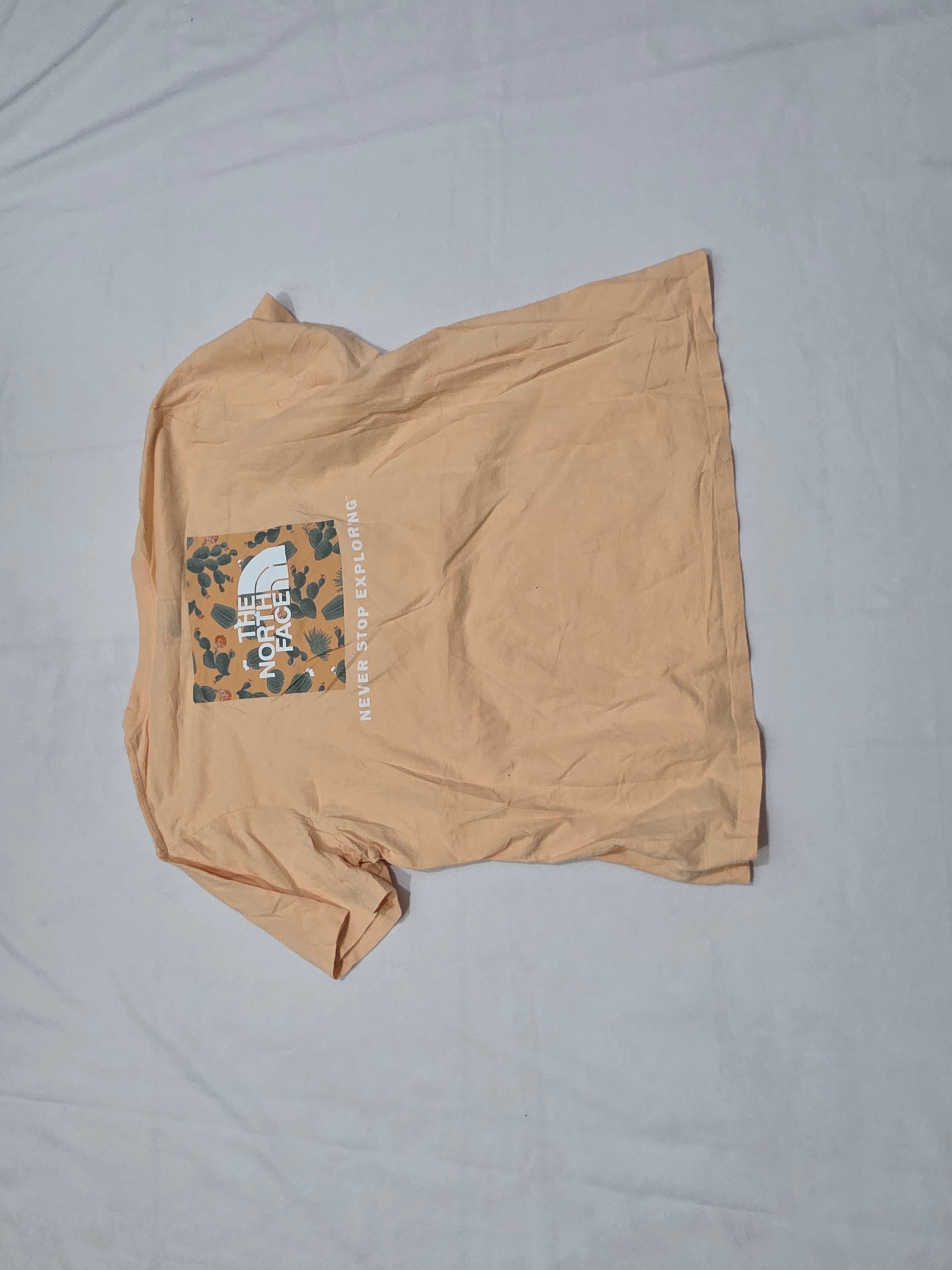 Playera The North Face Extra Grande De Mujer Naranja Claro