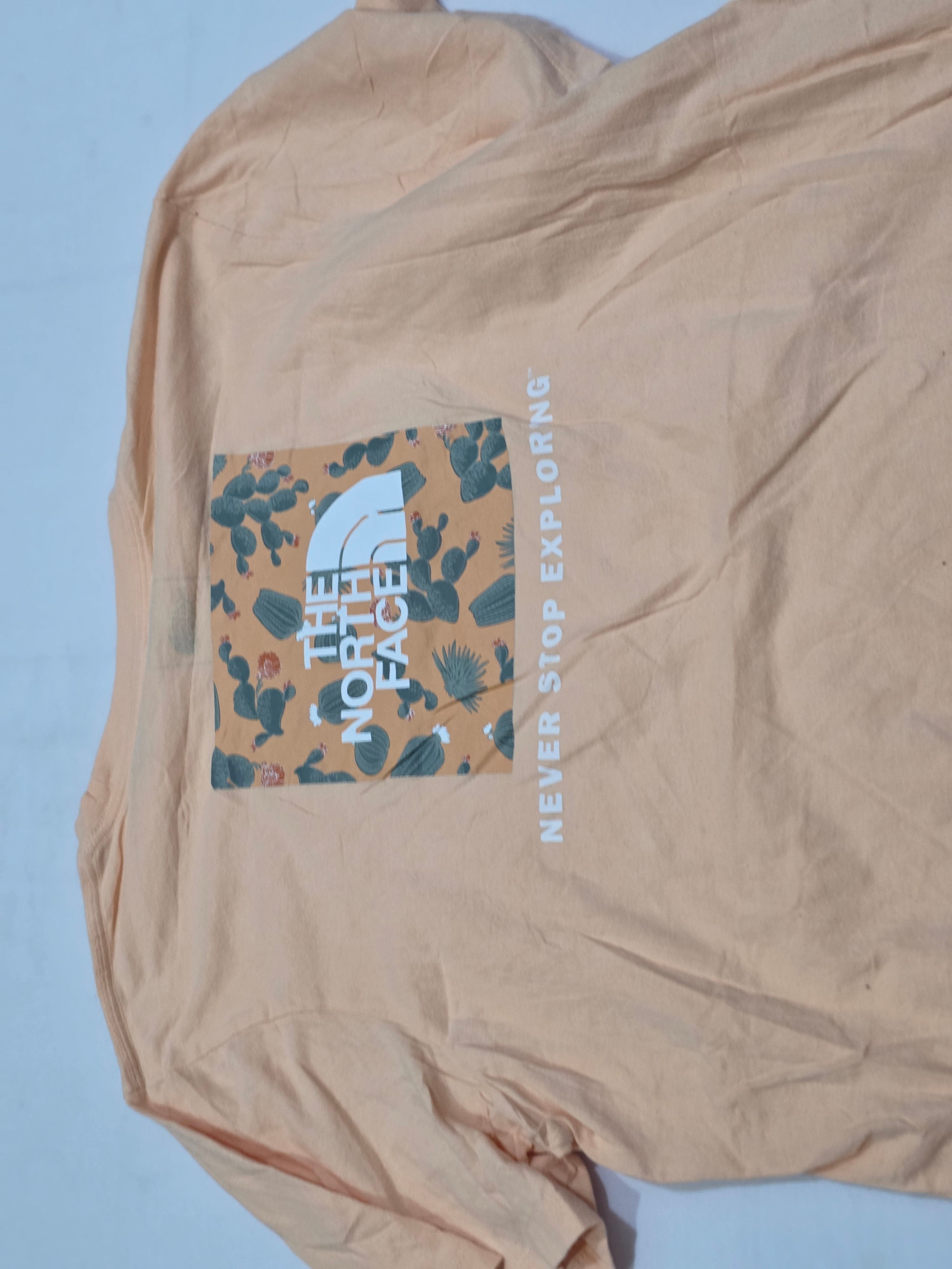 Playera The North Face Extra Grande De Mujer Naranja Claro
