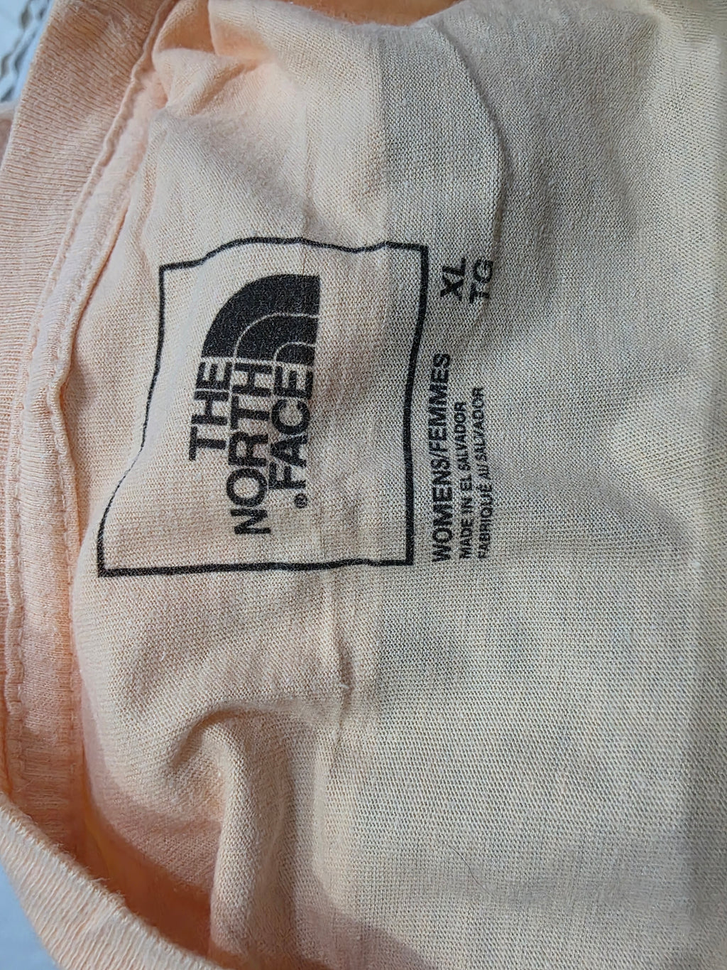 Playera The North Face Extra Grande De Mujer Naranja Claro
