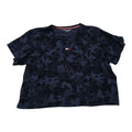 Playera Corta Tommy Hilfiger Mujer Extra Grande Azul Gris