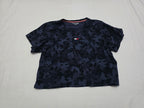 Playera Corta Tommy Hilfiger Mujer Extra Grande Azul Gris