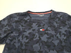 Playera Corta Tommy Hilfiger Mujer Extra Grande Azul Gris