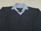 Sueter Ralph Lauren Talla 1x Azul Marino Mujer Con Cuello