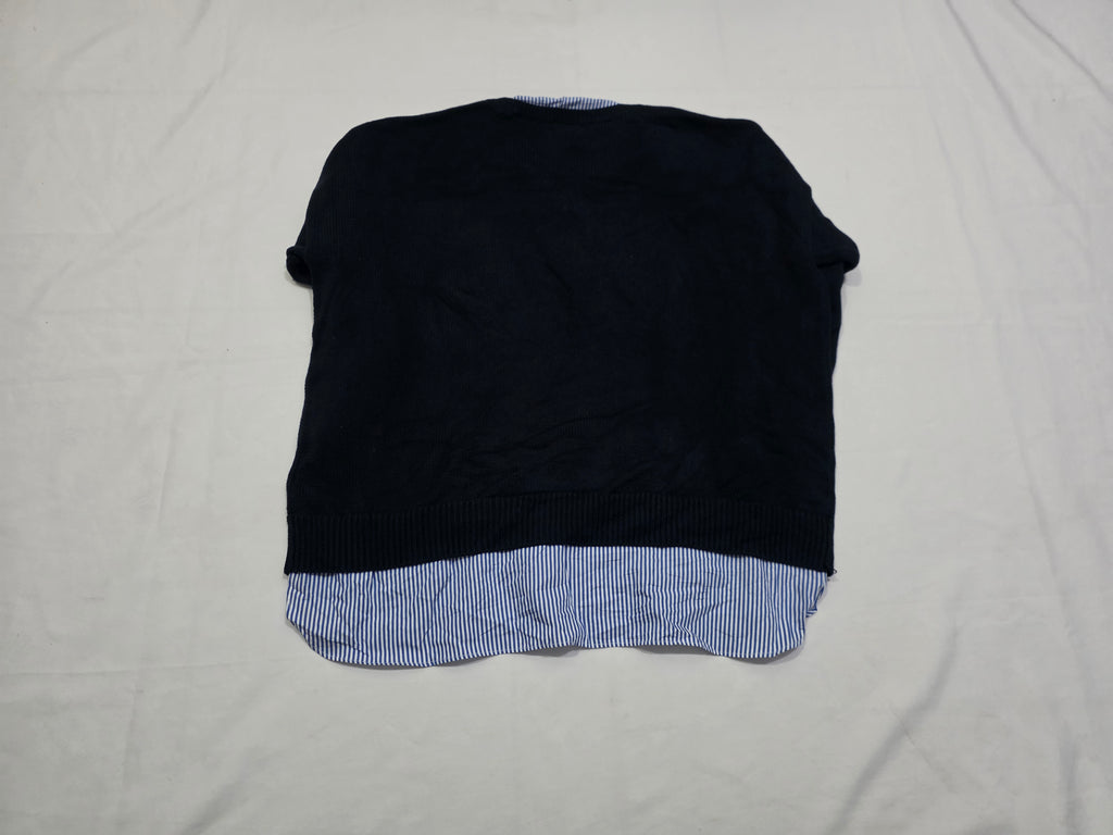 Sueter Ralph Lauren Talla 1x Azul Marino Mujer Con Cuello
