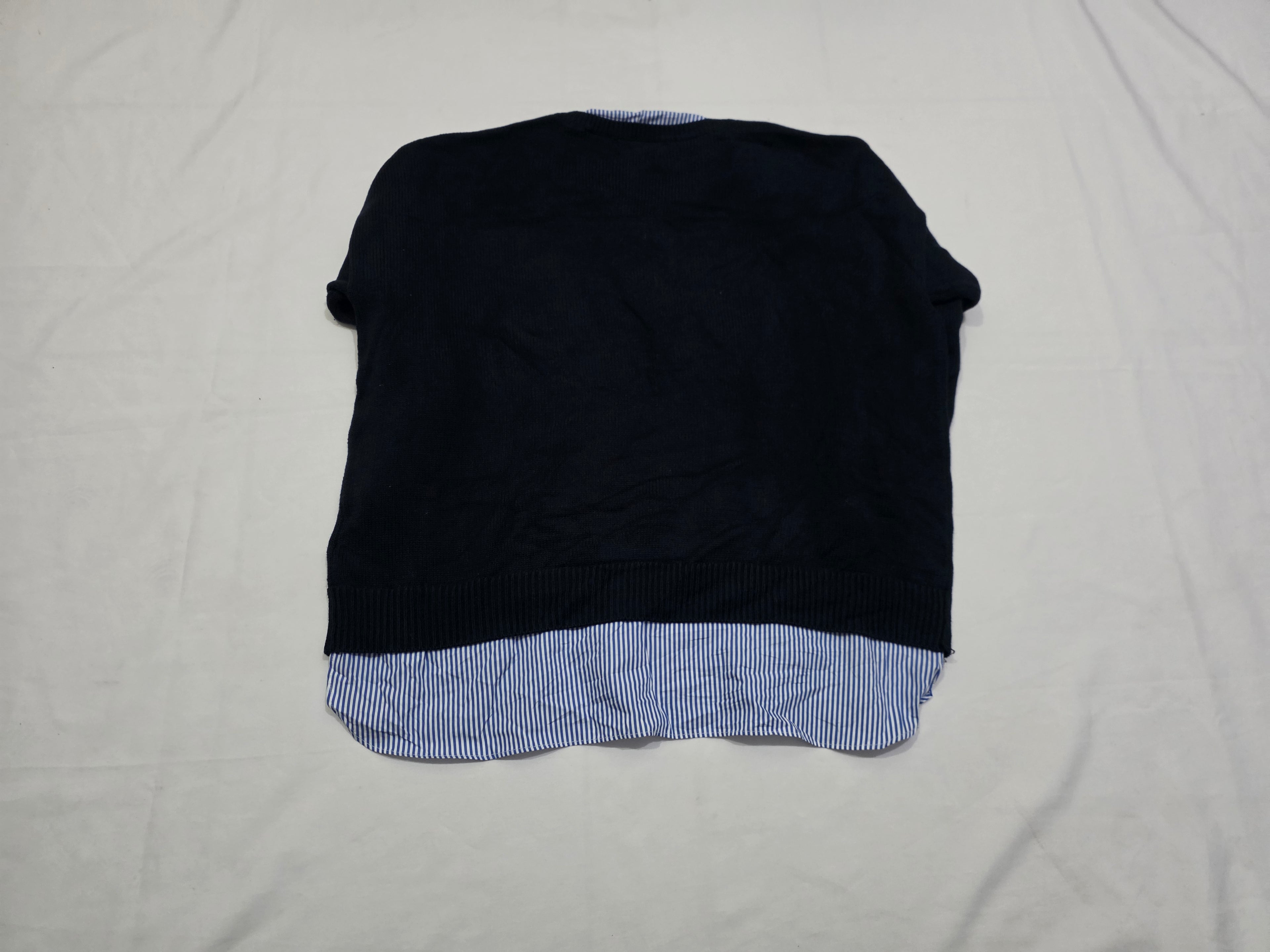 Sueter Ralph Lauren Talla 1x Azul Marino Mujer Con Cuello